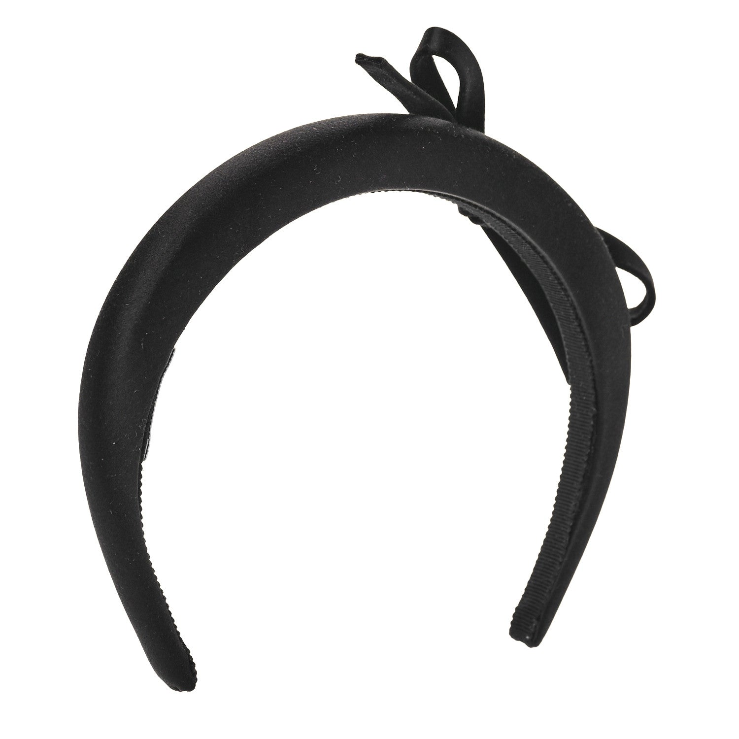 Prada Satin Bow Headband Black 2 of 5