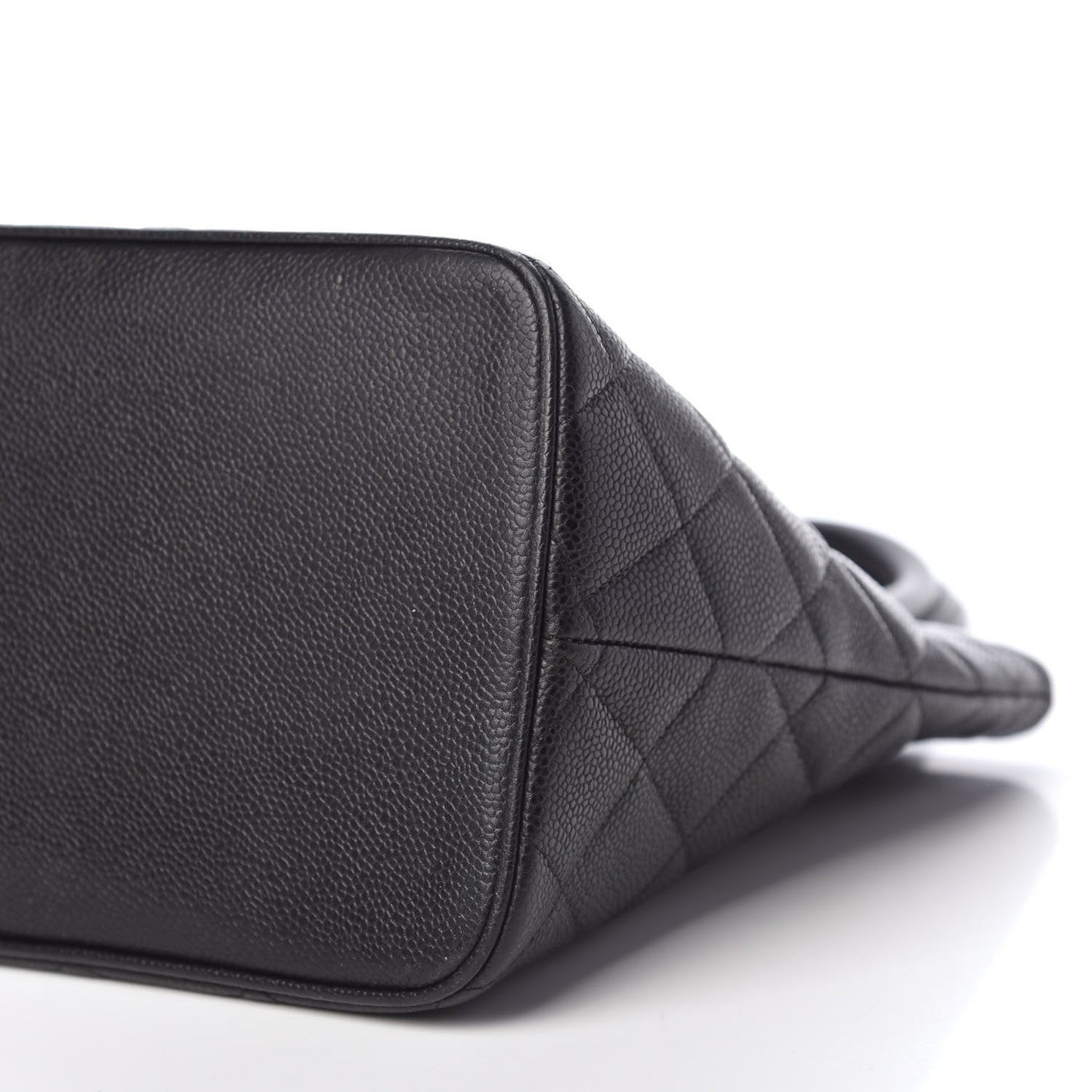 Caviar Quilted Medallion Tote Black