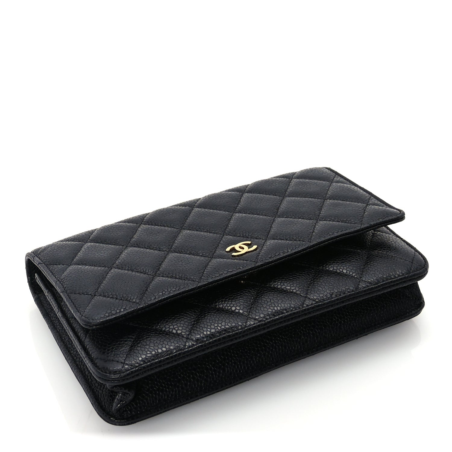 Chanel Caviar Quilted Wallet On Chain WOC Black 4 of 10