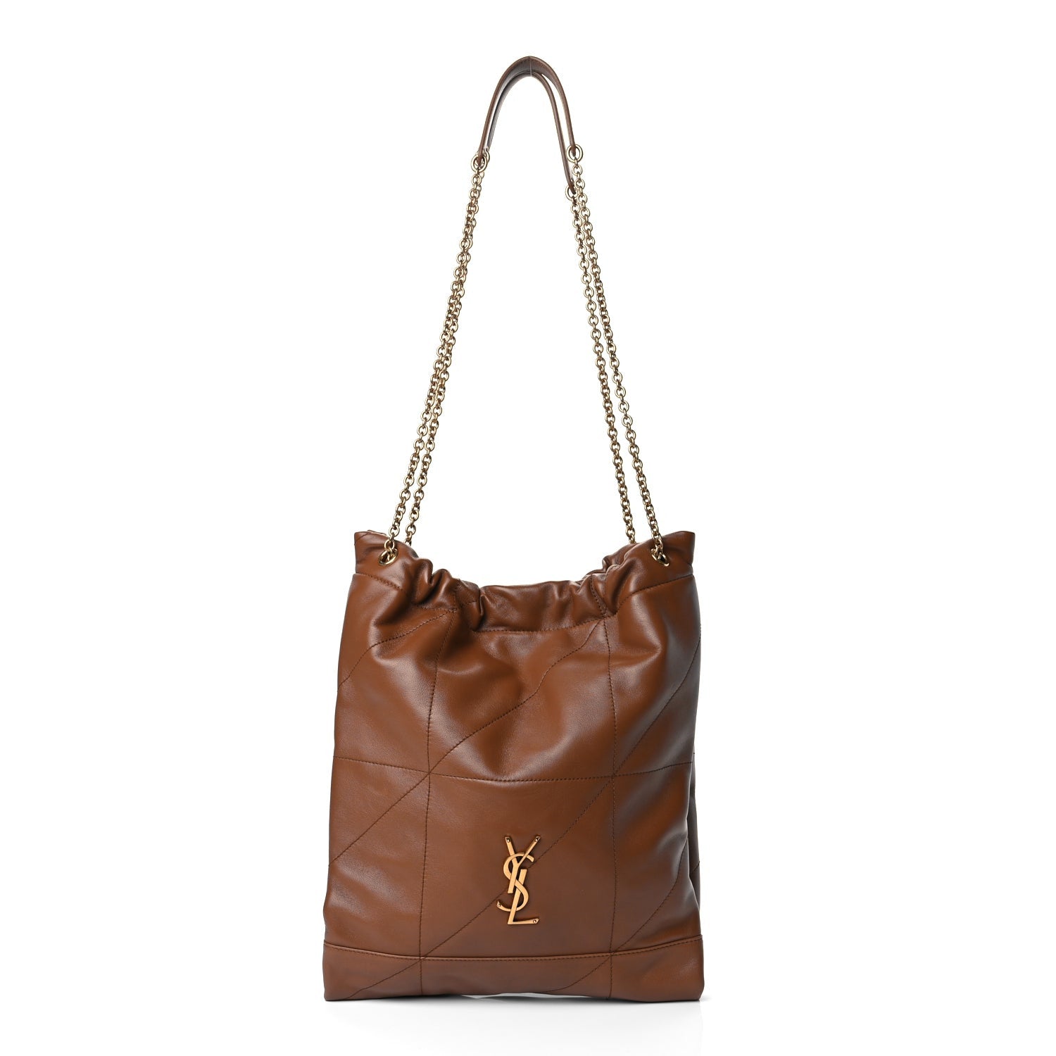 Saint Laurent Lambskin Matelasse Monogram Large Jamie 4.3 Pochon Light Fox 1 of 10