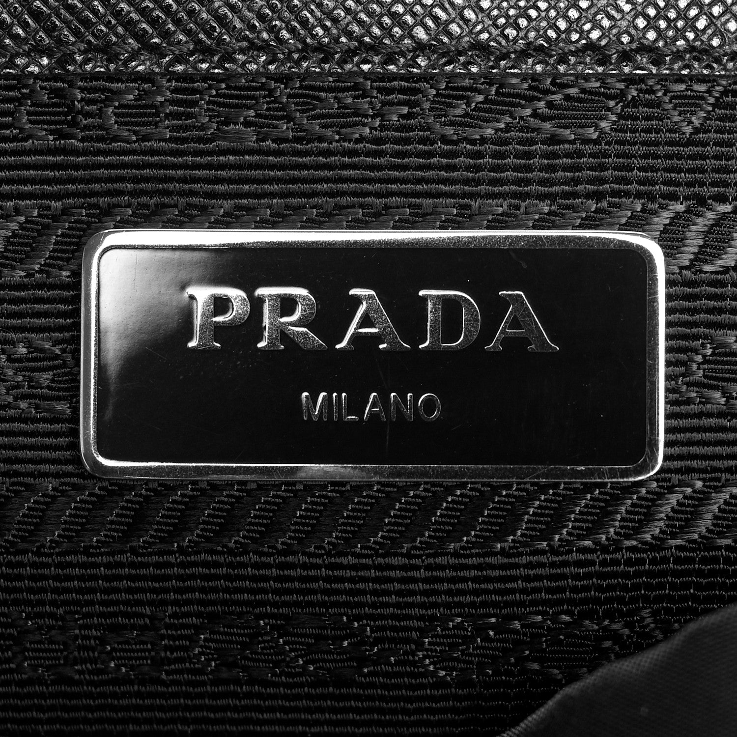 Prada Tessuto Nylon Saffiano Medium Backpack Black 5 of 8
