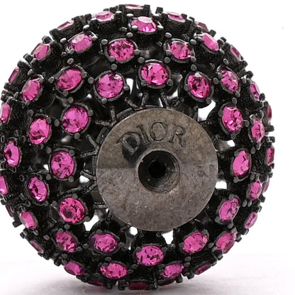Christian Dior Crystal Pearl Dior Tribales Earrings Black Pink 4 of 4