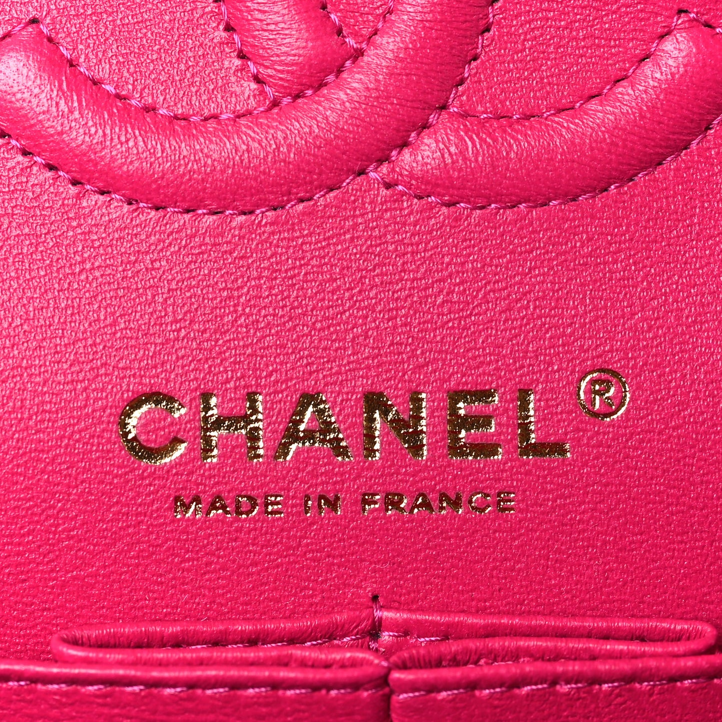 Caviar Quilted Small Double Flap Fuchsia