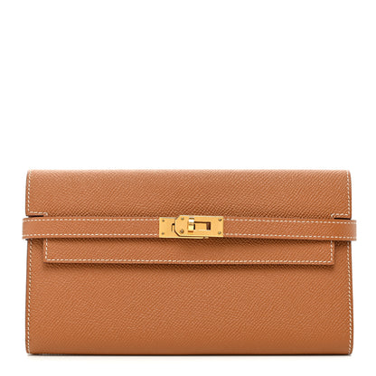 Hermes Epsom Kelly Longue Wallet Gold 1 of 7