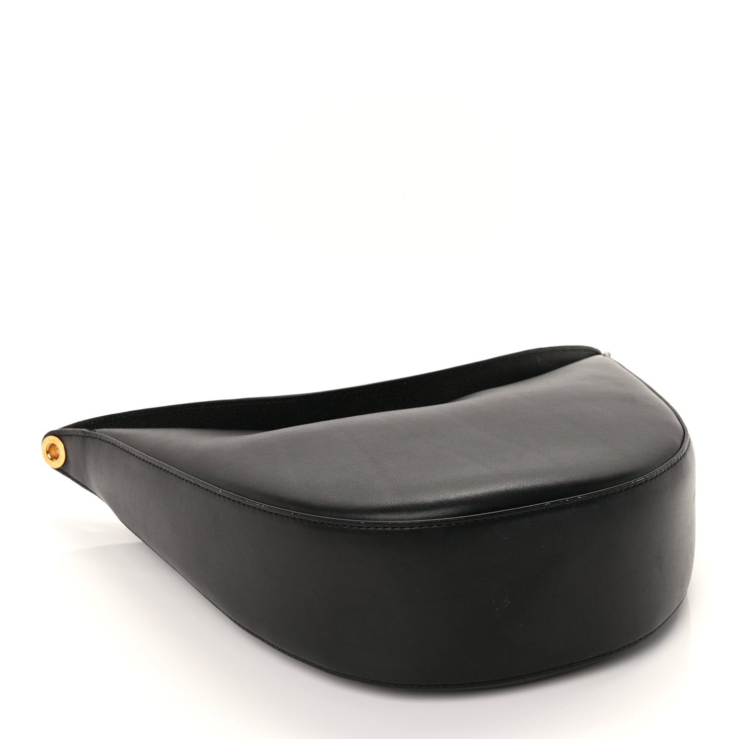 Satin Calfskin Jacquard Luna Bag  Black