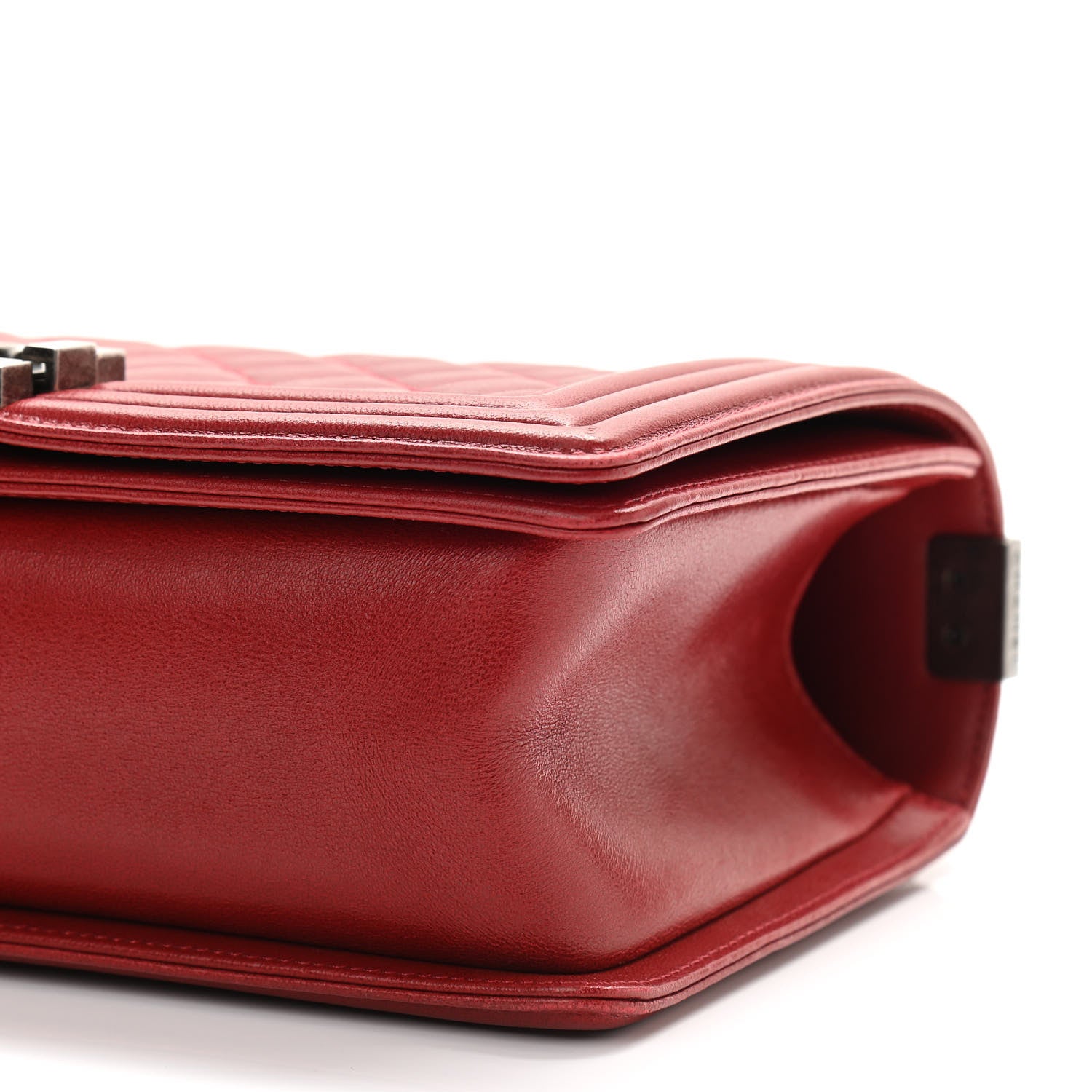 Chanel Lambskin Quilted Medium Boy Flap Red 10 of 14