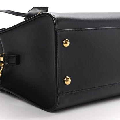 Saint Laurent Calfskin Monogram Baby Cabas Black 7 of 8