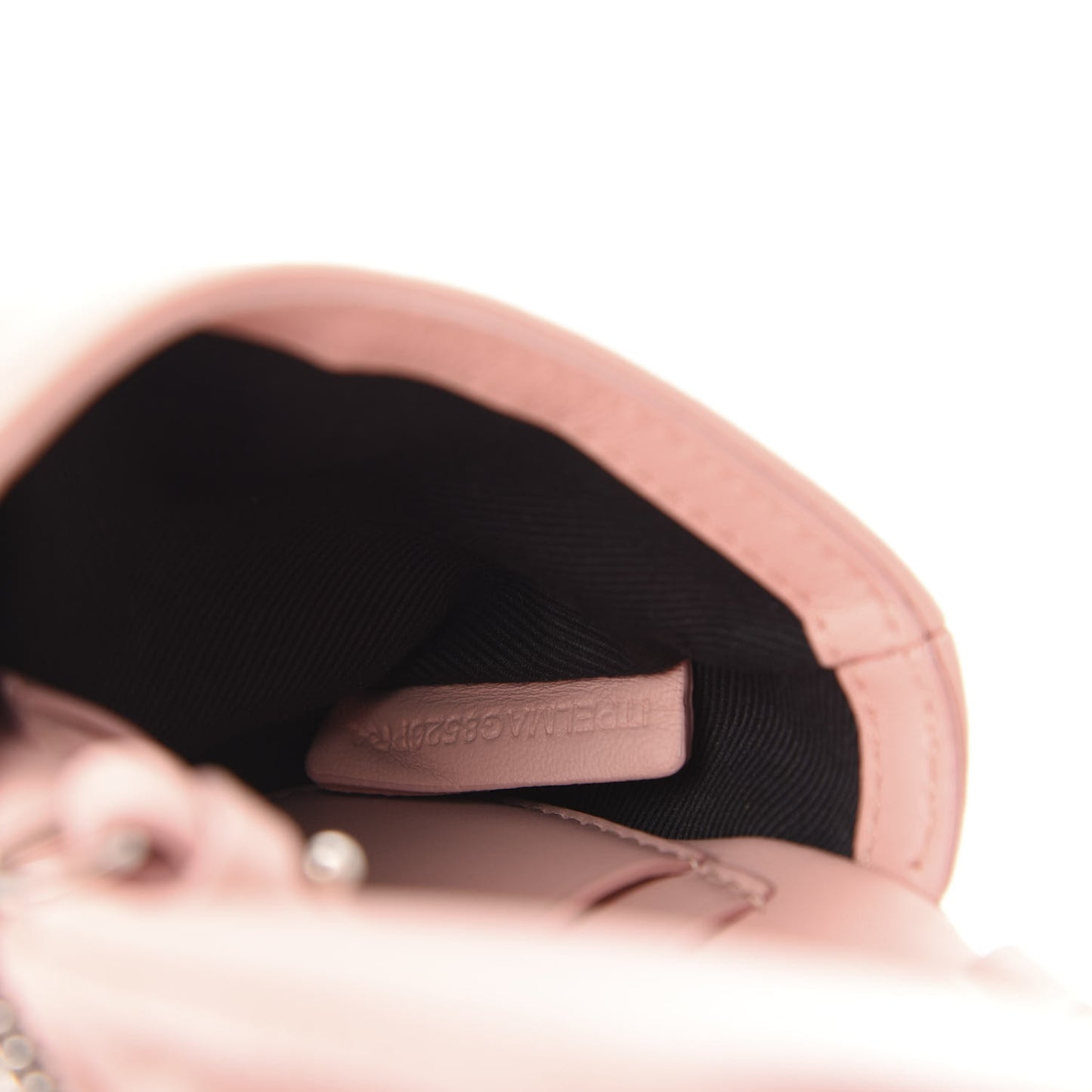 Lambskin Quilted Micro Lola Bag Blush Pink