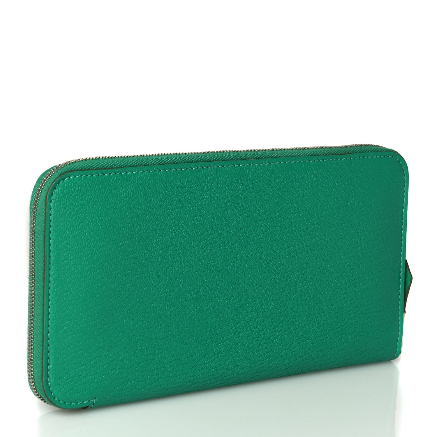 Hermes Chevre Mysore Silk'In Wallet Vert Jade Vert Jade 3 of 7