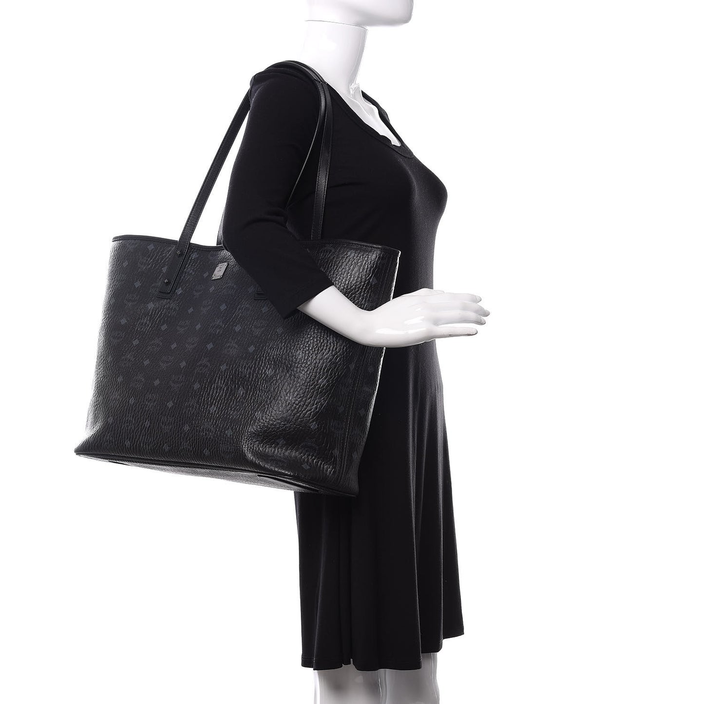 Visetos Large Anya Shopper Tote Black
