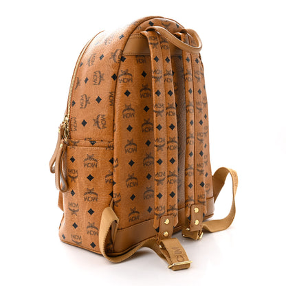 MCM Visetos Medium Sprinkle Stud Stark Backpack Cognac 3 of 11