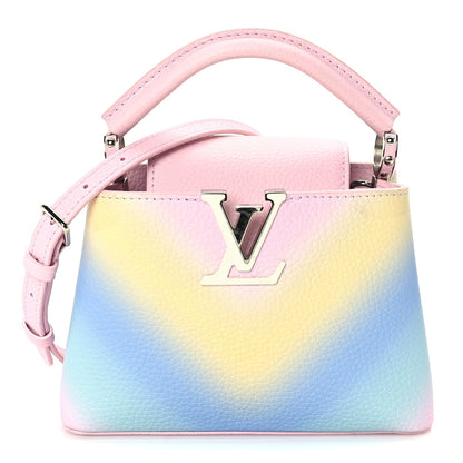 Louis Vuitton Taurillon Mini Degrade Rainbow V Capucines 2 of 9