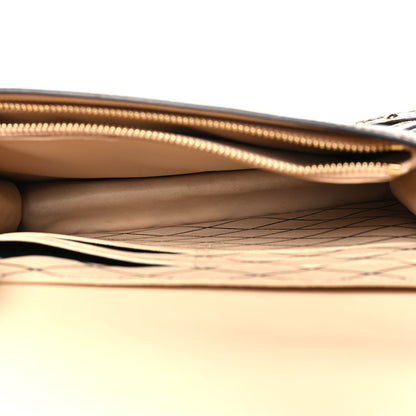 Louis Vuitton Crocodile Trunk Chain Wallet Gold Black 5 of 11