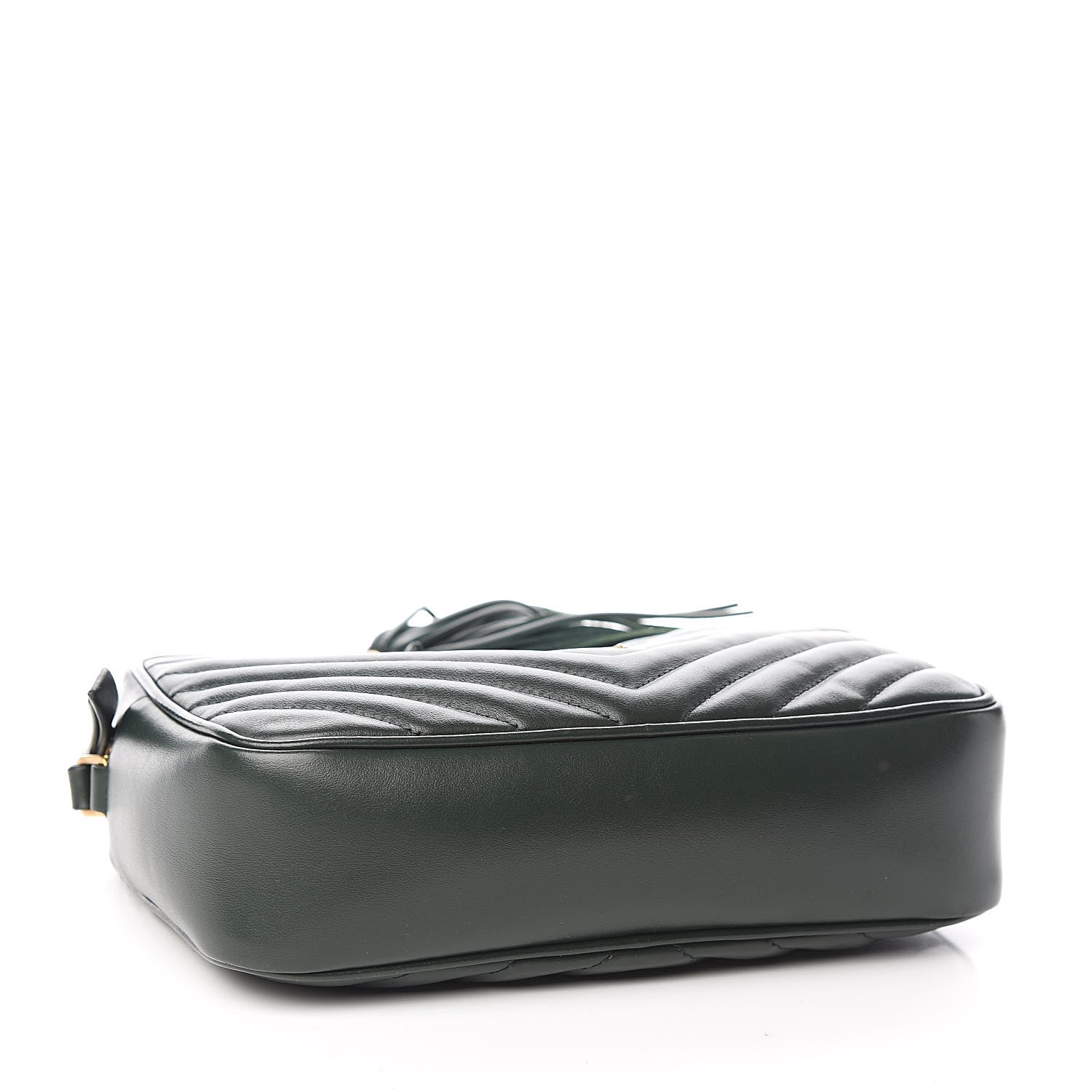 Saint Laurent Calfskin Matelasse Monogram Lou Camera Bag Green 4 of 11