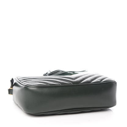 Saint Laurent Calfskin Matelasse Monogram Lou Camera Bag Green 4 of 11