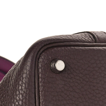 Hermes Taurillon Clemence Swift Eclat Picotin Lock 18 PM Rouge Sellier Anemone 7 of 10