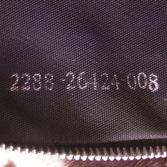 Calf Hair Zebra Print Baguette Handbag Bag