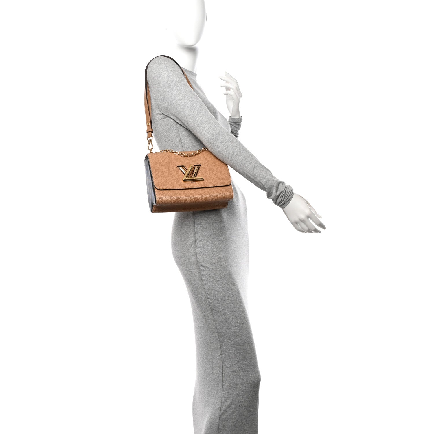 Louis Vuitton Epi Twist Shoulder Bag MM Camel 2 of 10