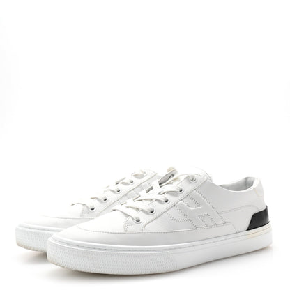 Hermes Calfskin Mens Deep Sneakers 42 White Black 4 of 7