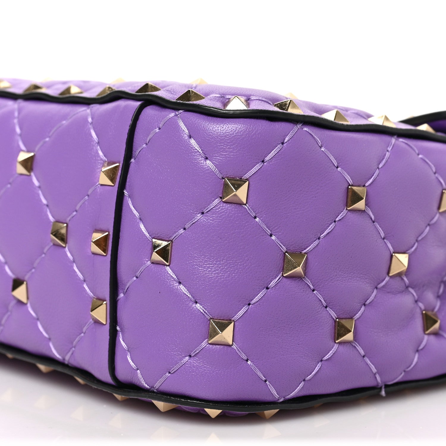 Valentino Garavani Nappa Medium Rockstud Spike Shoulder Bag Glicine 8 of 8