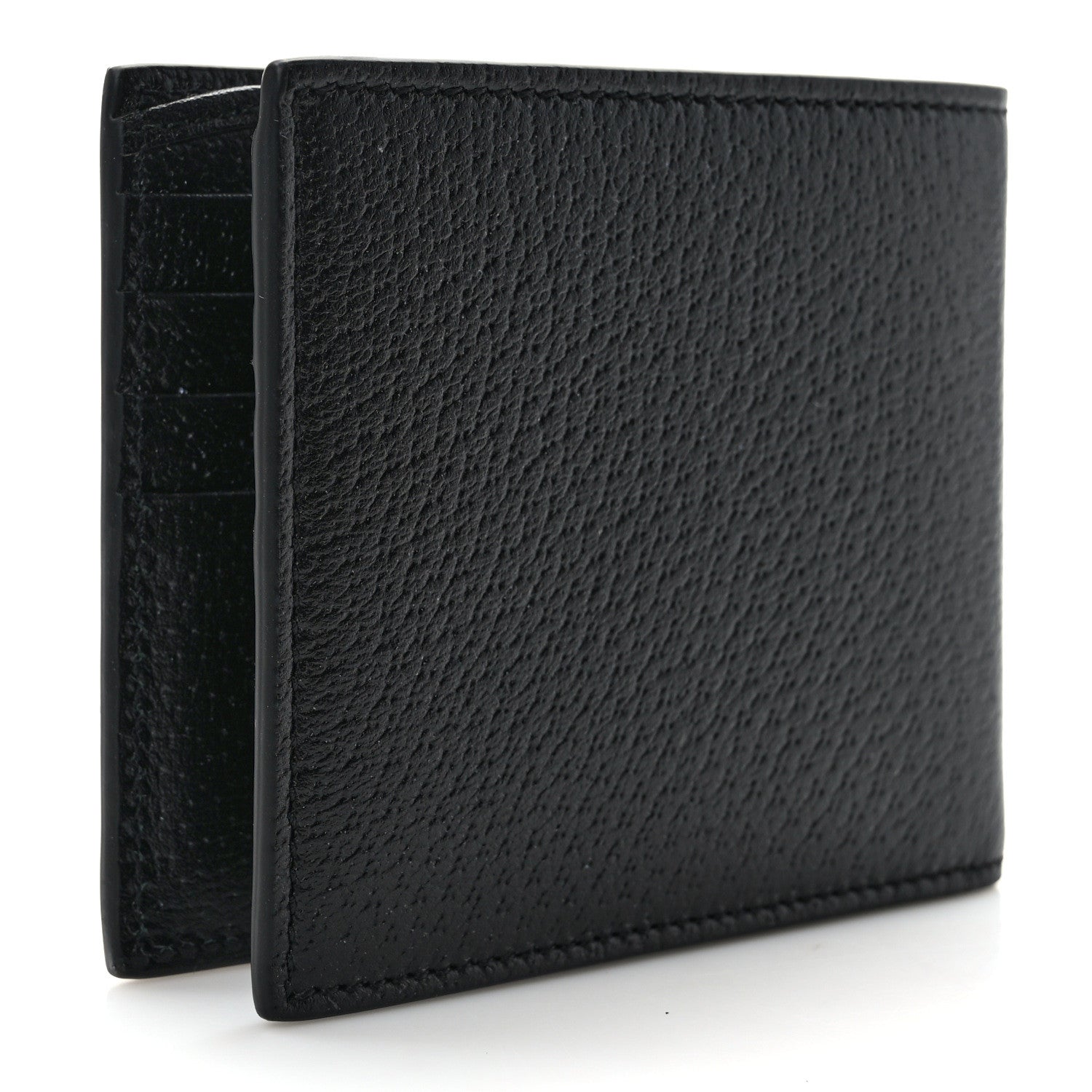 Gucci Calfskin Bee Bi-Fold Wallet Black 4 of 8
