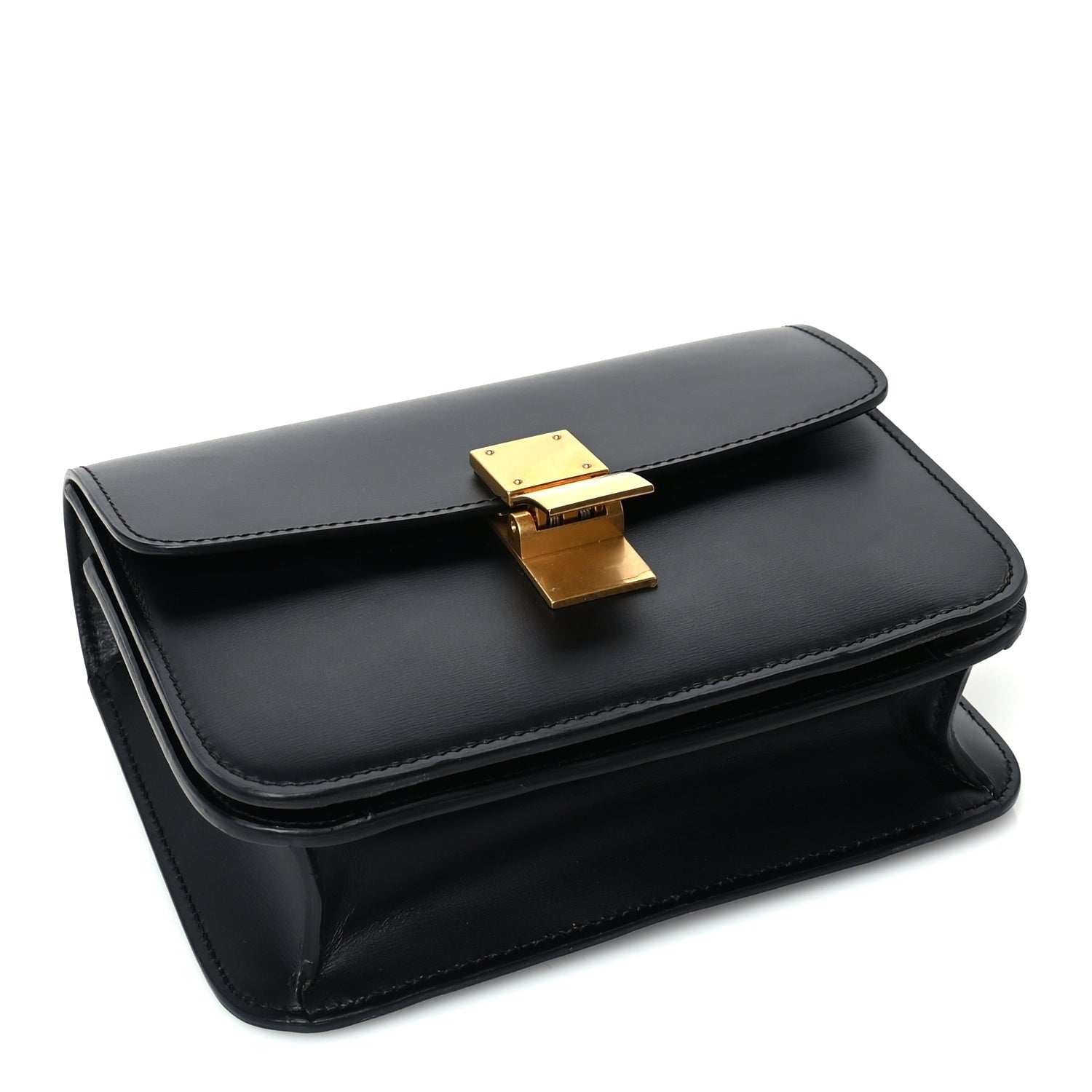 Celine Box Calfskin Teen Classic Box Flap Bag Black 3 of 8