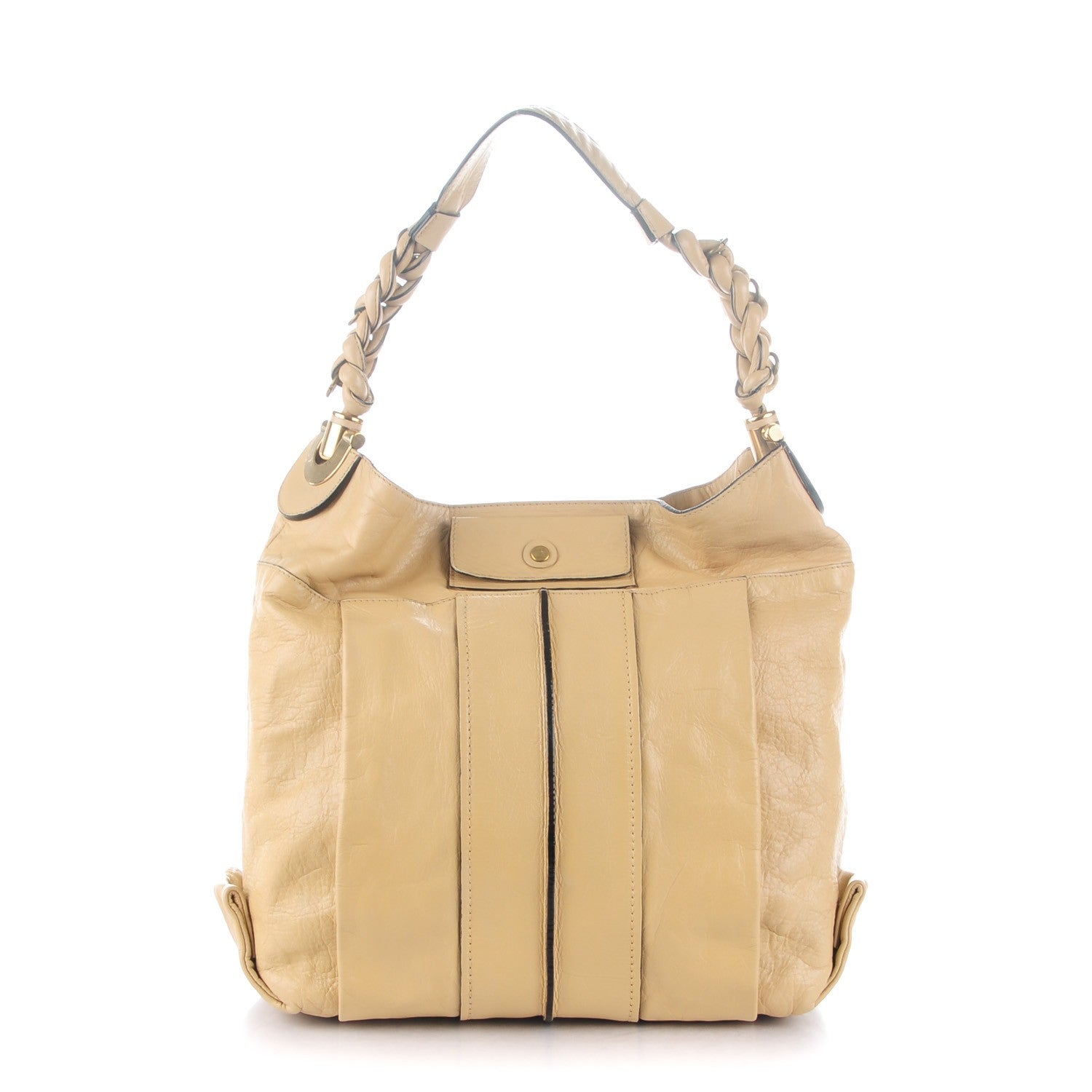 Chloe Lambskin Heloise Hobo Beige 1 of 8
