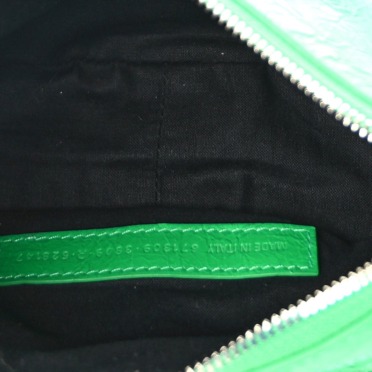 Agneau Arena Le Cagole Shoulder Bag XS Vivid Green