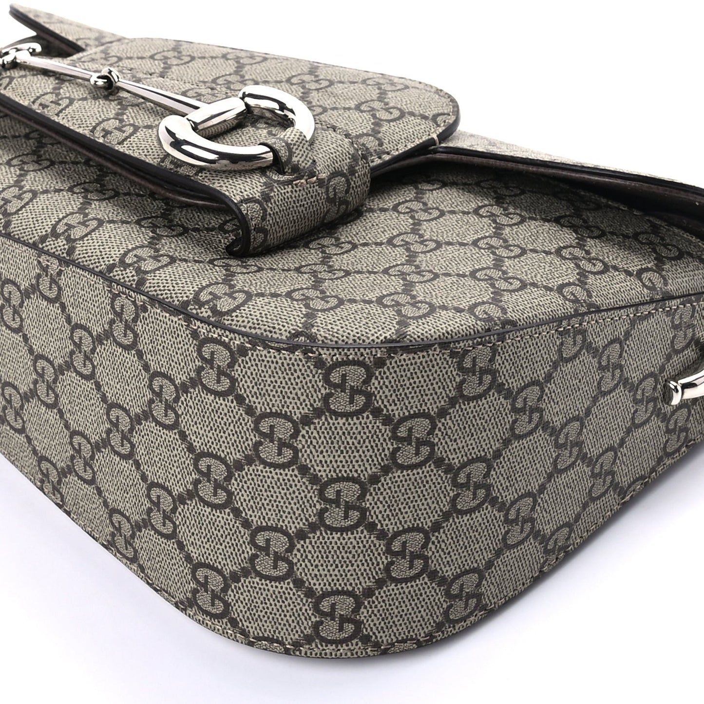 Monogram Small Horsebit 1955 Asymmetric Shoulder Bag  Beige Brown Sugar