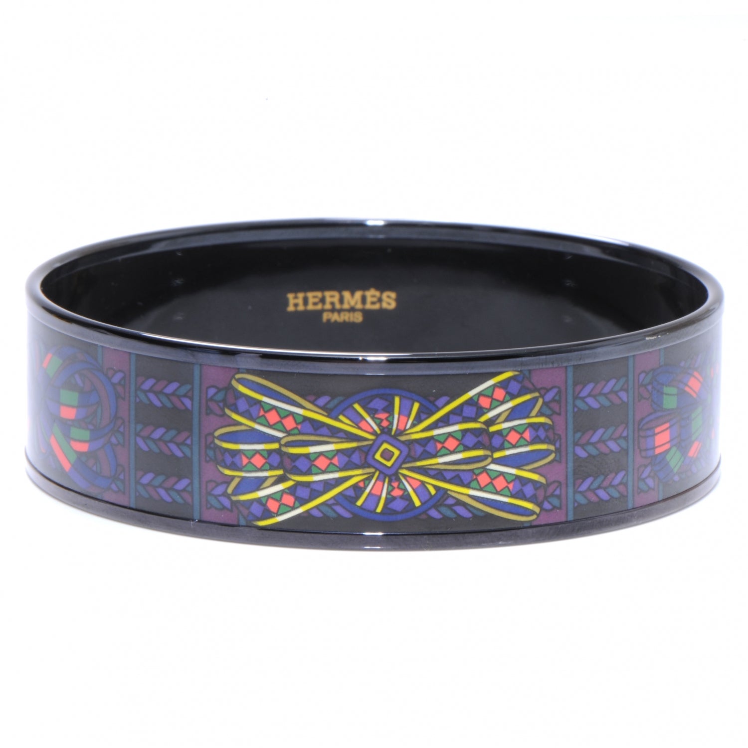Hermes Enamel Printed Wide Bracelet 65 1 of 5