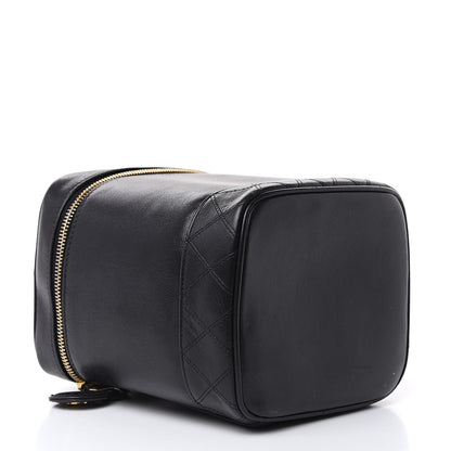 Chanel Lambskin Vanity Cosmetic Case Black 4 of 21