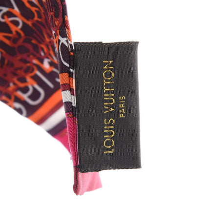 Louis Vuitton Silk Monogram Map Bandeau Plum Orient 4 of 4