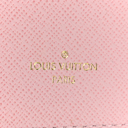 Louis Vuitton Damier Azur Victorine Wallet Rose Ballerine 7 of 7