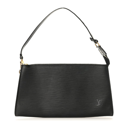 Louis Vuitton Epi Pochette Accessories 24 Black 1 of 9