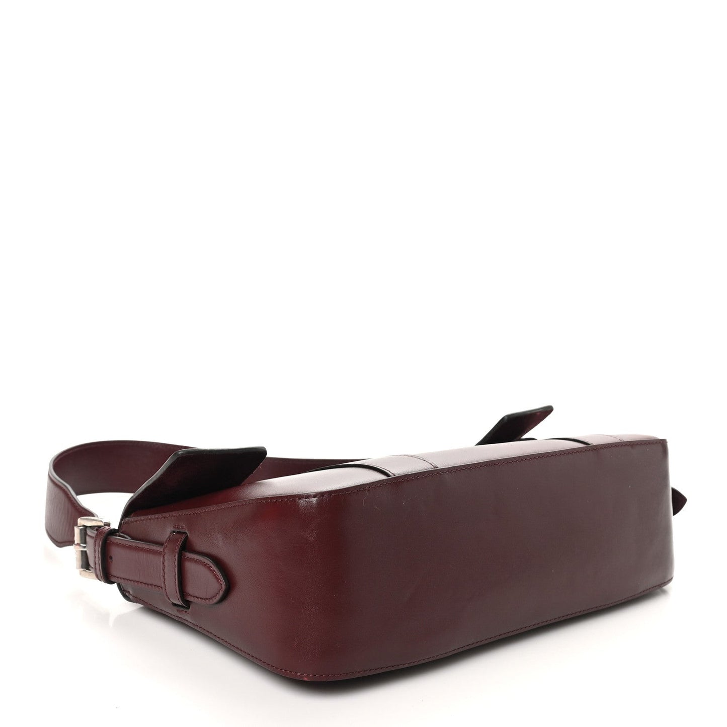 Shiny Smooth Calfskin East West Bayswater Black Cherry