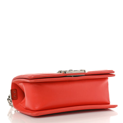 Chanel Lambskin Tweed Small Boy Flap Coral 4 of 9