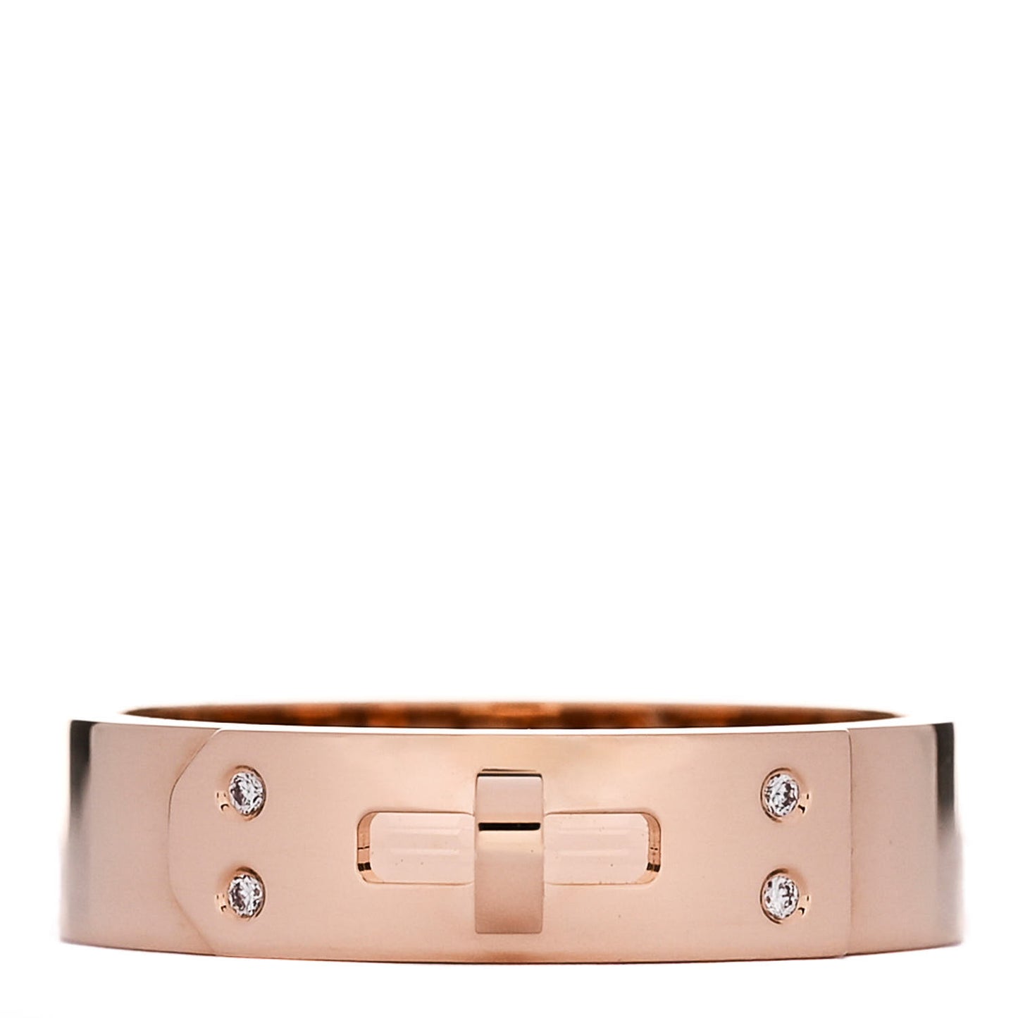 18K Rose Gold Diamond PM Kelly Ring 55 7.25