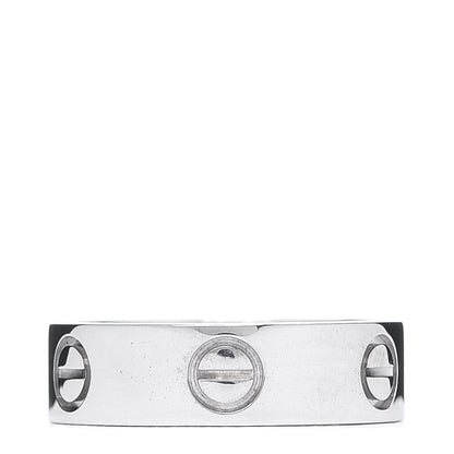Cartier 18K White Gold 5.5mm LOVE Ring 52 6 2 of 5