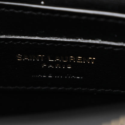 Saint Laurent Calfskin Y Quilted Monogram Small Loulou Chain Satchel Black 7 of 7