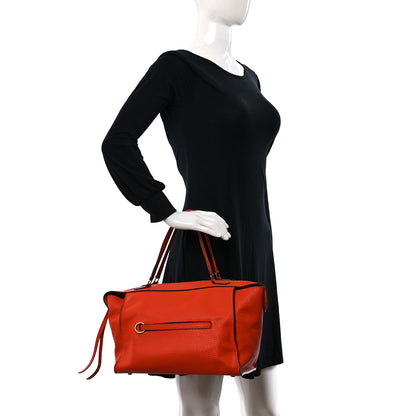 Celine Bullhide Calfskin Small Ring Handbag Burnt Orange 2 of 13