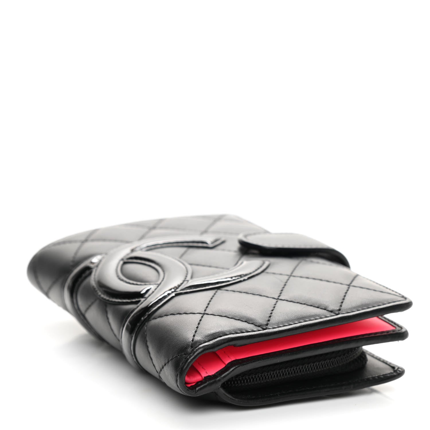 Chanel Calfskin Cambon Zipped Pocket Wallet Black 4 of 9