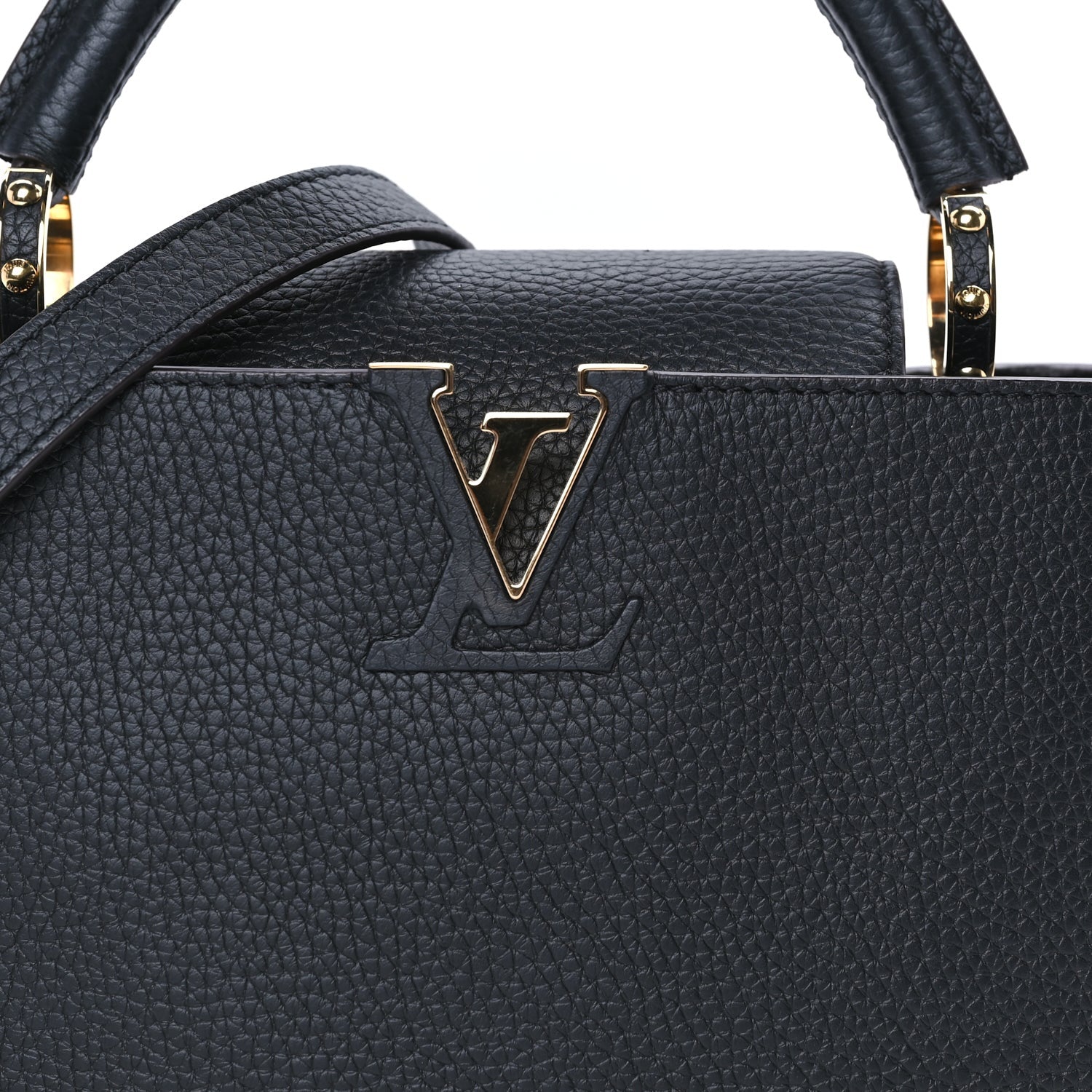 Louis Vuitton Taurillon Capucines BB  Black 7 of 9