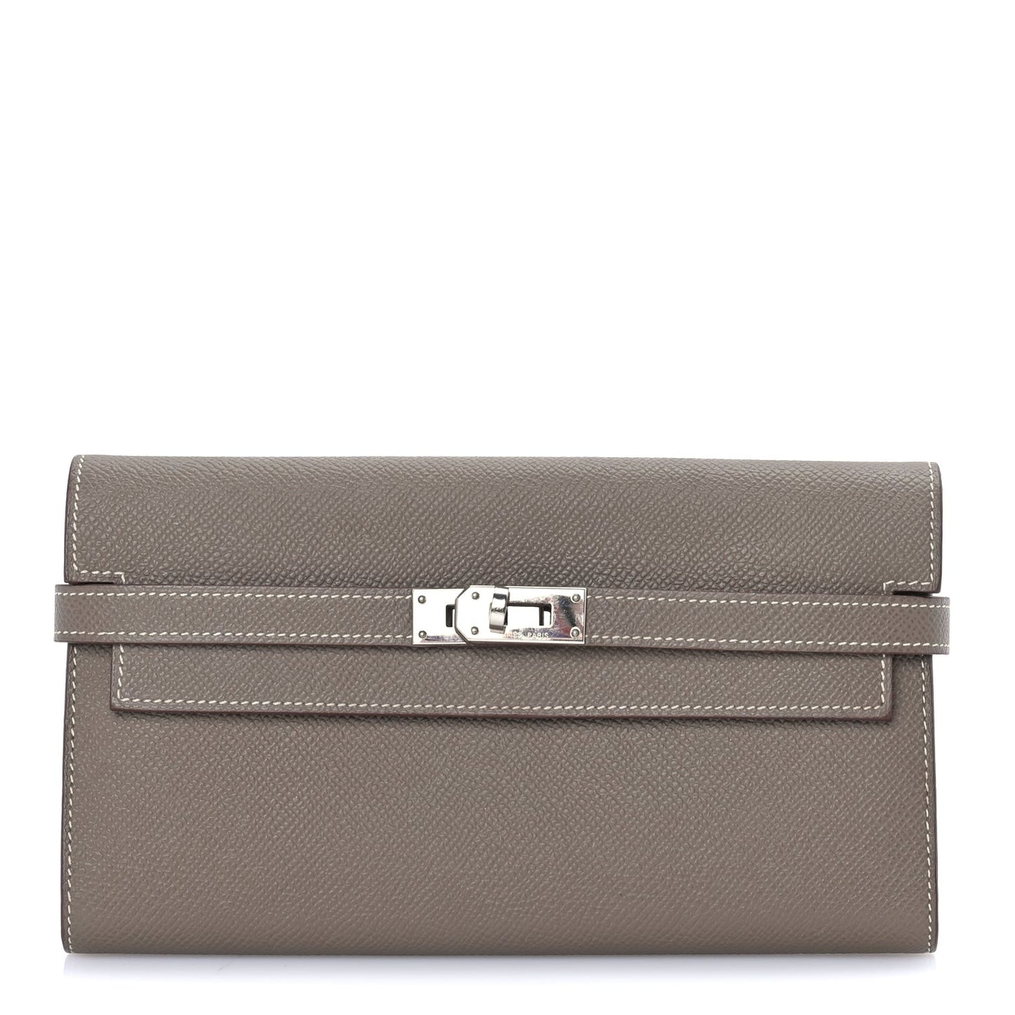 Epsom Kelly Longue Wallet Etoupe