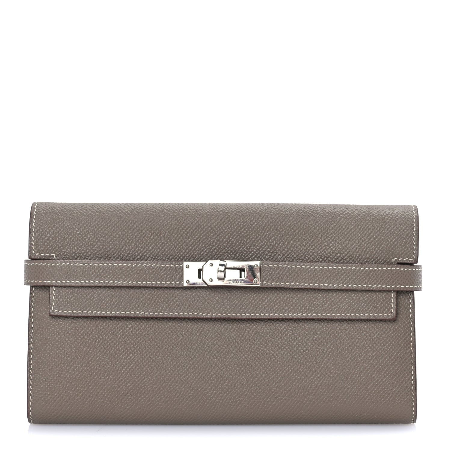 Hermes Epsom Kelly Longue Wallet Etoupe 1 of 7