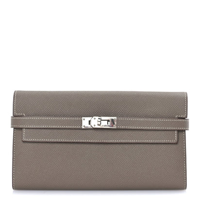 Hermes Epsom Kelly Longue Wallet Etoupe 1 of 7