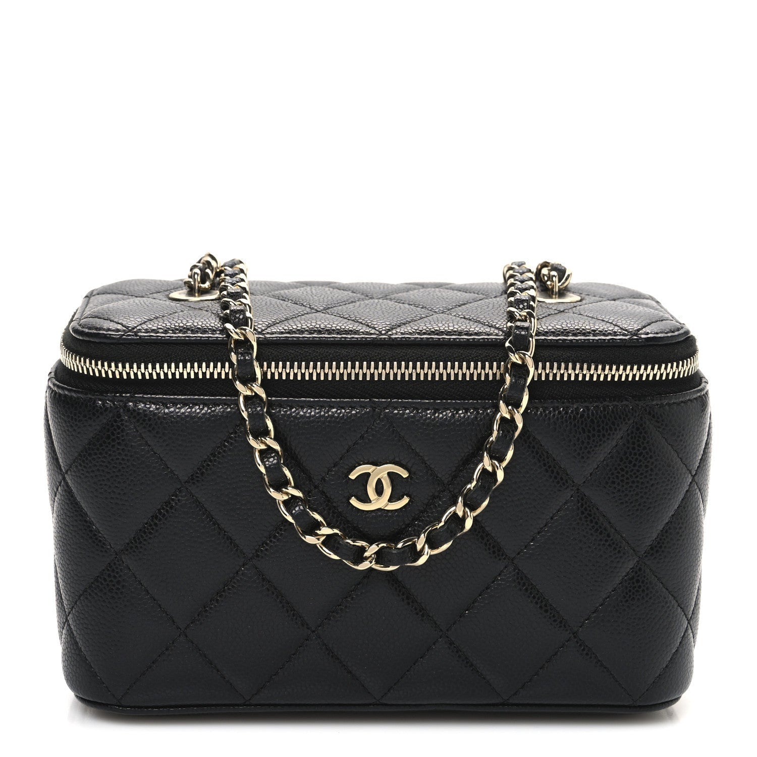 Chanel Caviar Quilted Small Vanity Case With Chain Black 1 of 1