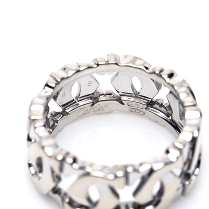 Cartier 18K White Gold Entrelaces Ring 48 4.5 4 of 4