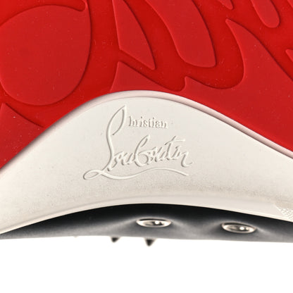 Christian Louboutin Calfskin Mens Fique A Vontade Mid Cut Sneakers 43 Black 7 of 9