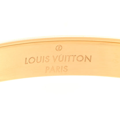 Louis Vuitton Brass Monogram Nanogram Cuff S Gold 4 of 6