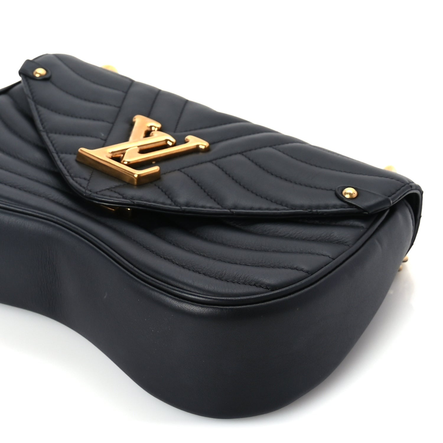 Louis Vuitton Calfskin New Wave Chain PM Black 8 of 9